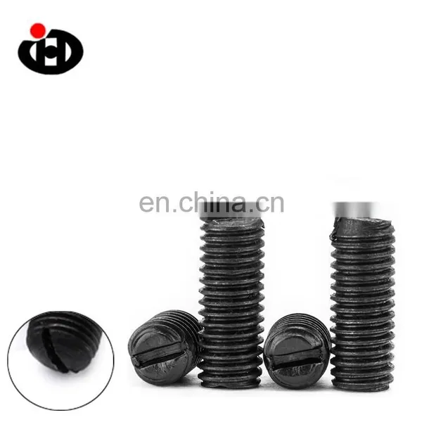High Quality Carbon Steel Gr8.8 Flat Point Slotted Set Screw M10 photo-4