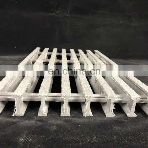 High Strength Composite Fiberglass Reinforced Anti Slip FRP Plastic Pultruded FRP Grating photo-5
