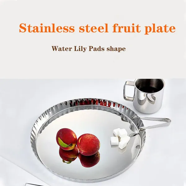 Stainless Steel Fruit Tray Restaurant & Hotel Supplies Serving Trays Dishes Dining Plates