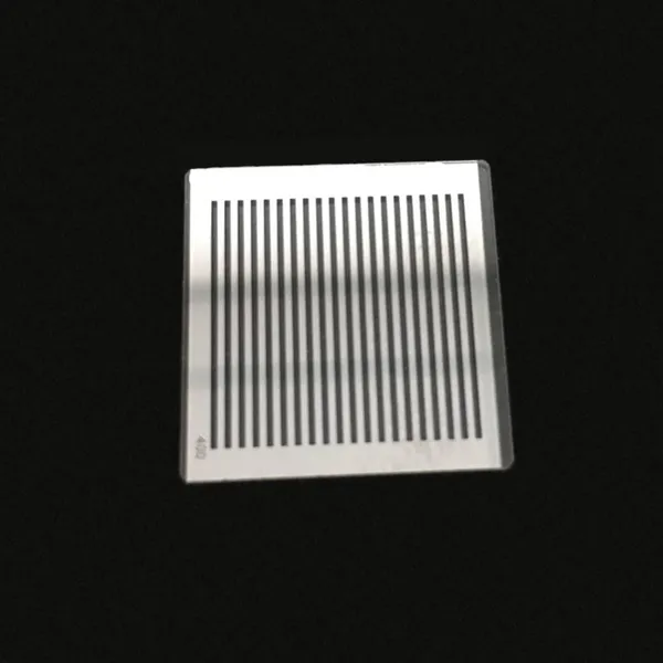 High Quality K9, BK7 Etched Optical Flat Silver Coating Parallel Lines Reticle Lens photo-2