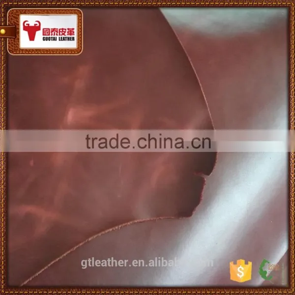 Oil Distressed Cow Leather for Bag & Shoes photo-2