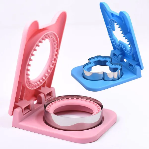 Creative Sandwich Cutter & Sealer With Protector Pocket Bread Mold for Lunch Box DIY Sealed Sandwich Cutter Maker Set photo-3