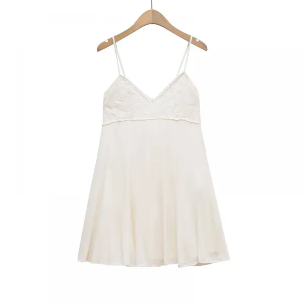 2025 Summer New European and American French Sweet and Sexy Suspender Backless Dress photo-2