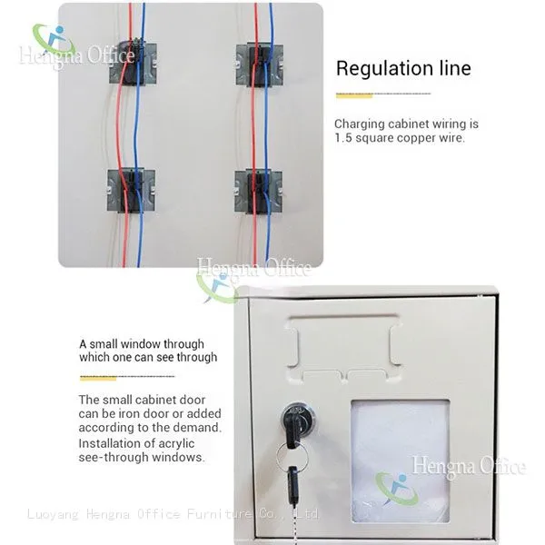Secure Patient Phone Charging Station for Glasgow Hospital Healthcare Facility, 12 Door Metal Locker With Easy-clean Powder Coating,OEM/ODM Supported photo-4