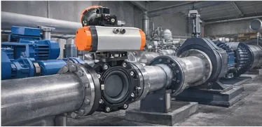 PVC-U Lug Butterfly Valve Pneumatic Actuated Valve for Industrial Pipeline System photo-4