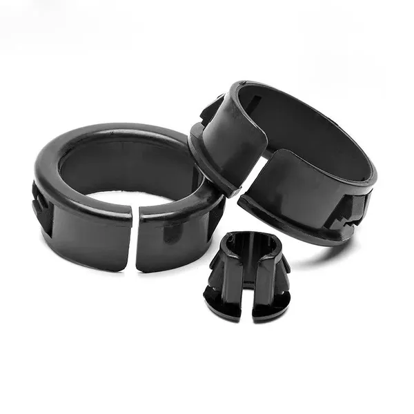 Open Snap-in Nylon Cable Grommet Cable Snap Bushing for Cabinets Furniture Electronics Hole Plugs