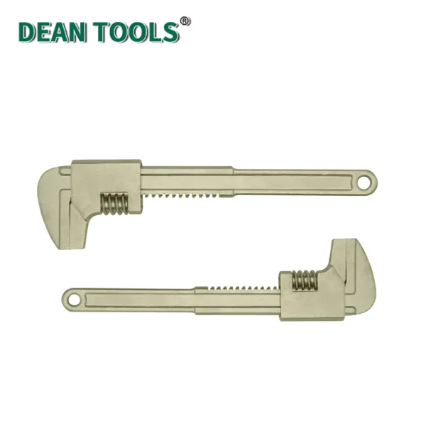 375 mm Non-Sparking Right Angle Adjustable Wrench 88 mm Opening Aluminum Bronze Non-Magnetic & Corrosion Resistant photo-2