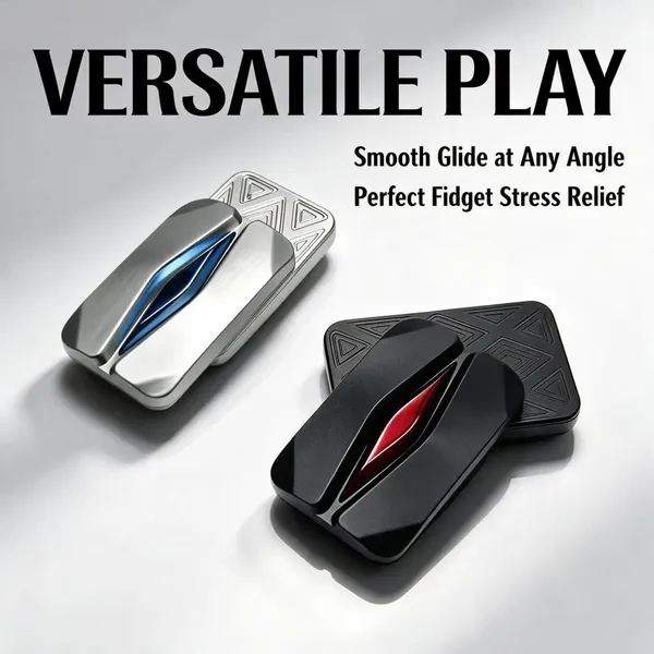 EDC Magnetic Slider Fidget Toy Precision Metal Pocket Gadget for Adults photo-3
