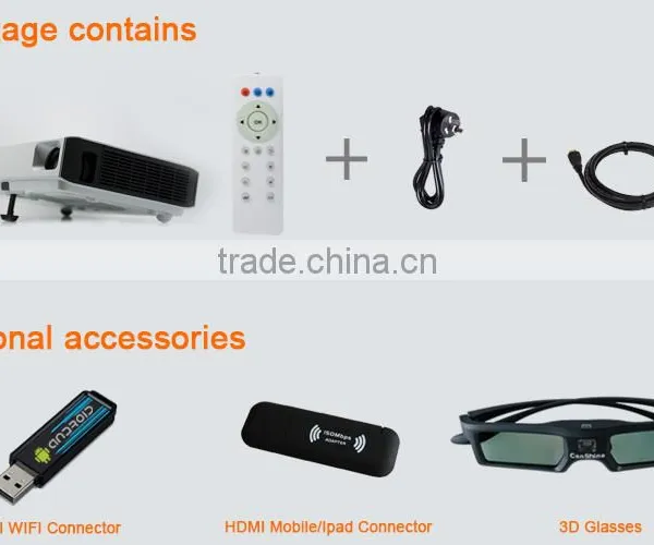 Business & Education 3D LED DLP 3800 Lumens Digital Cinema Projector Price photo-5