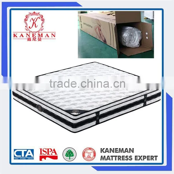 Wholesale Austrila Market Hot Selling Rolled Bonnell Spring Euro Pillow Top Mattress photo-2