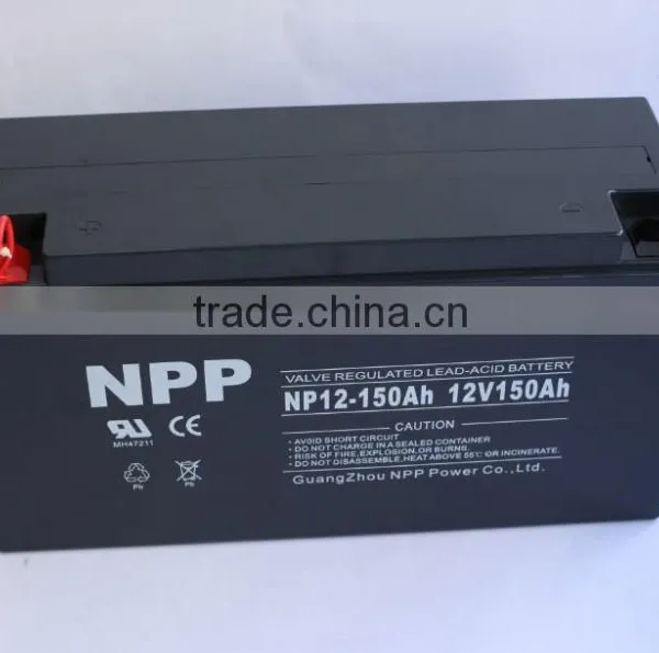 NPP 12v 150ah Sealed Maintenance-free Deep Cycle Battery for UPS Solar Power Manufacturer photo-2