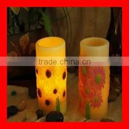 Sunflower Column LED Candle