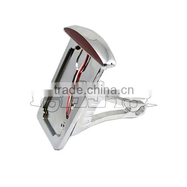 BJ-LPL-004 Custom Chrome Motorcycle Fender Eliminators With LED Light for Bike 1" or 3/4" Back Axle photo-4