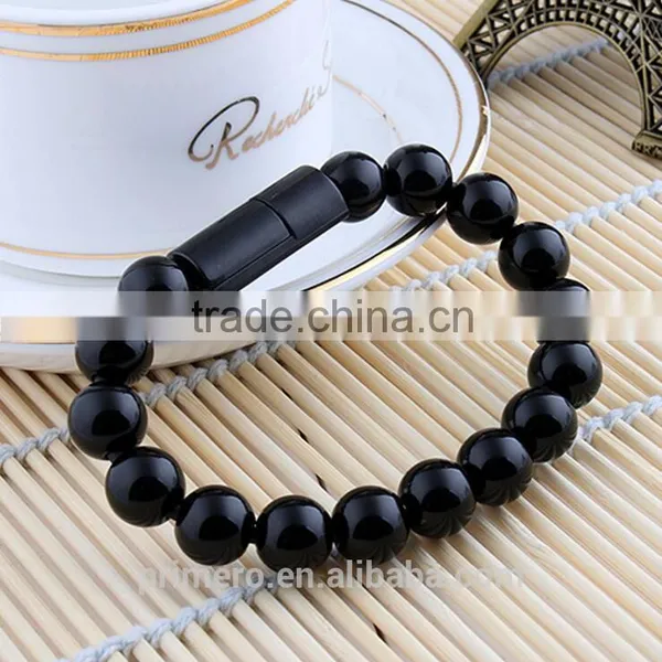 Universal Micro to USB Cable Beads Bracelet Charging Sync Data Cable Cord for Samsung Smartphone Tablet photo-2