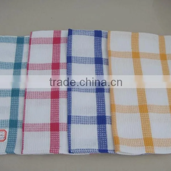 China Supplier Decorative Waffle Weave Cotton Kitchen Towels