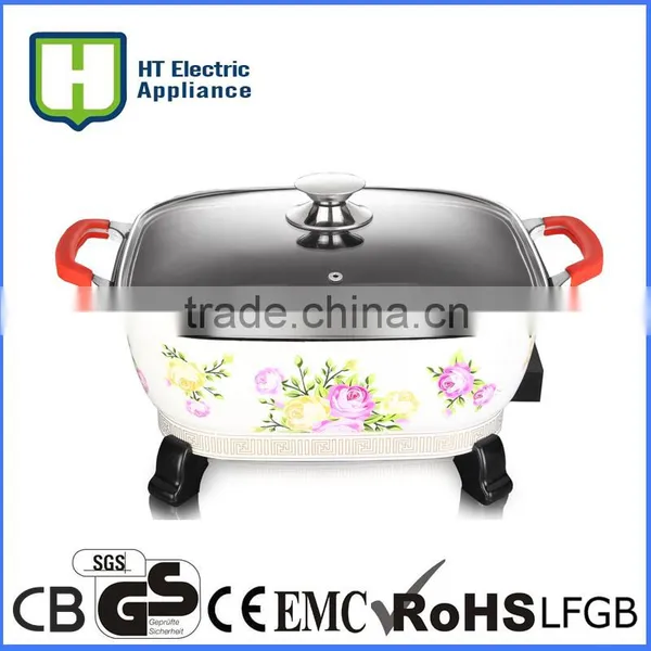 Ceramic Deep Frying Pan Ceramic Bread Pan Electric Hot Pan photo-3