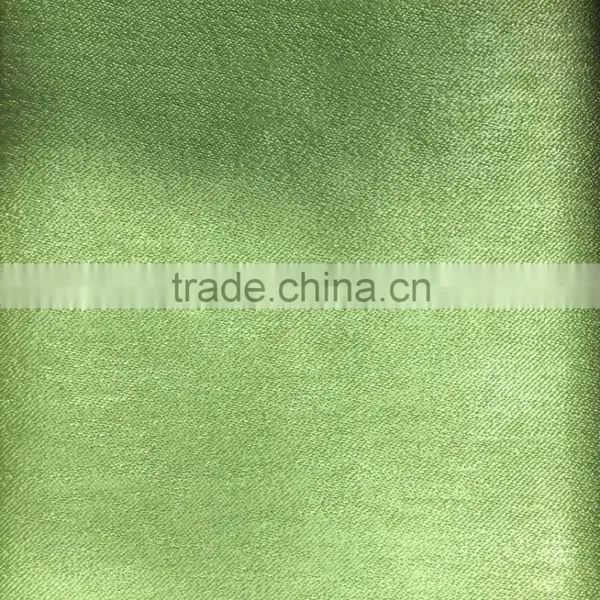 Sofa Fabric Shiny Suede Fabric With TC Backing Upholstery Fabric