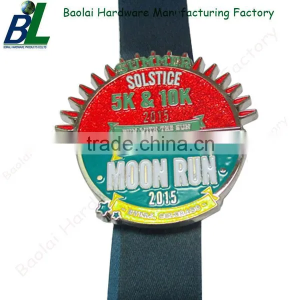 Reson poly with glitter accent medal for moon running
