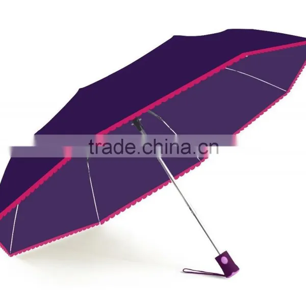 Manufacture In China Cheap Folding Custom Automatic Disposable Promotional Umbrella photo-2