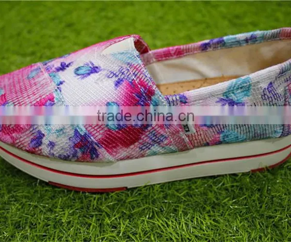 The New Color Printing High Bottom Ladies Casual Shoes photo-4