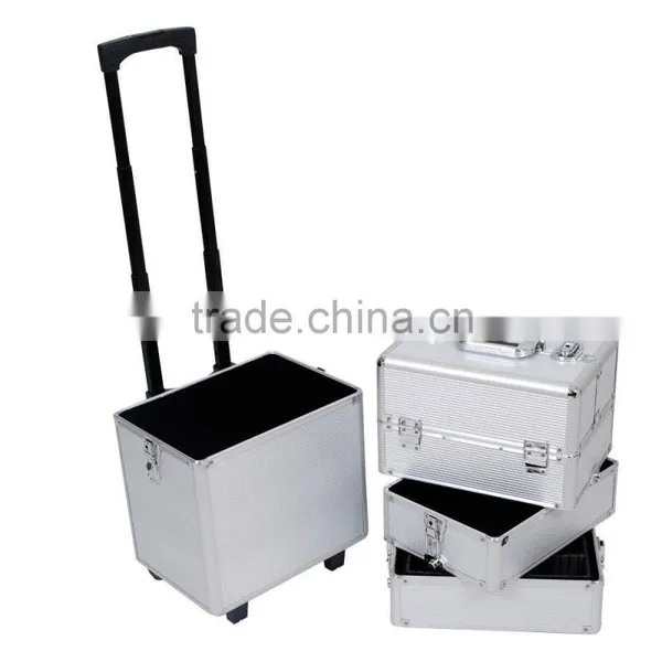 4 in 1 Makeup Nail Case Vanity Hairdressing Cosmetics Beauty Box Trolley photo-6