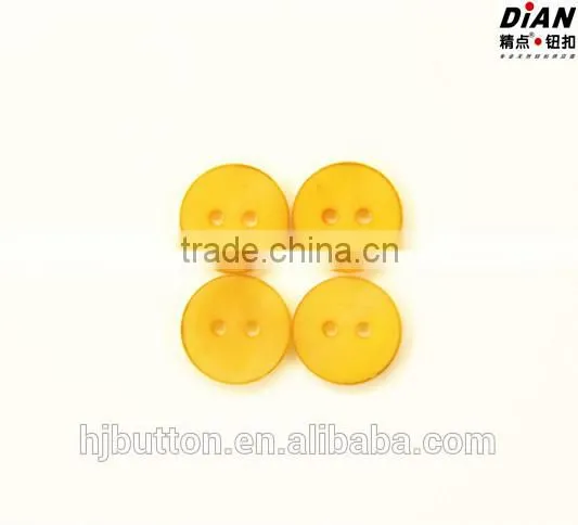 2016 DIAN Custom Buttons With Burnt Effect 2 Hole Corozo Buttons Yellow Color photo-4