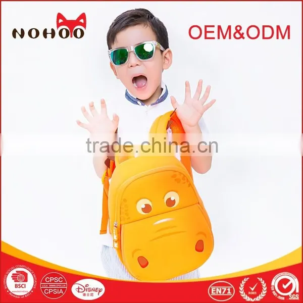 China Supplier Cute Kid School Bag New Models Cartoon Hippo photo-3