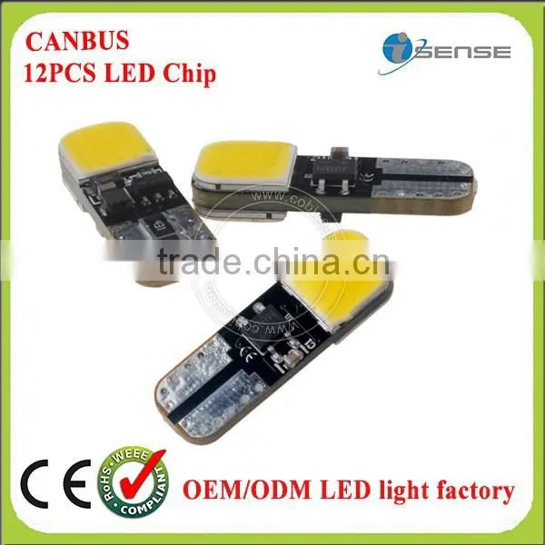 COB 12PCS LED Chips 12V T10 Led Lamp White LED Interior Light Car Lamp photo-6