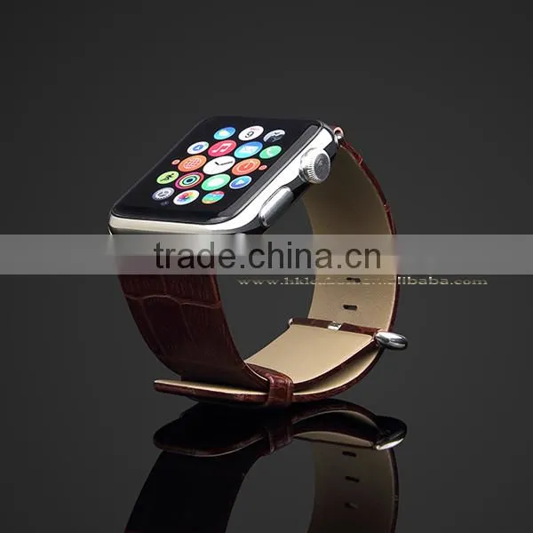 New Classic Button Strap for Apple Watch,for Apple Watch Genuine Leather Watch Strap Band With Adapter photo-4