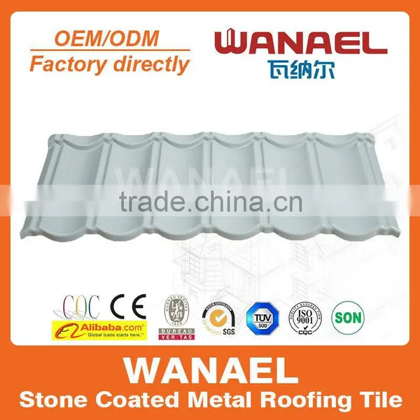 1170*420mm 0.4mm Thickness Stone Coated Metal Roofing Tile Factory in Guangzhou photo-2