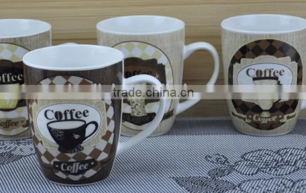 11OZ Love Forever Design Full Decal Print Coffee Cups, Shiny Surface Porcelain Mug, KL5004-11022 photo-6