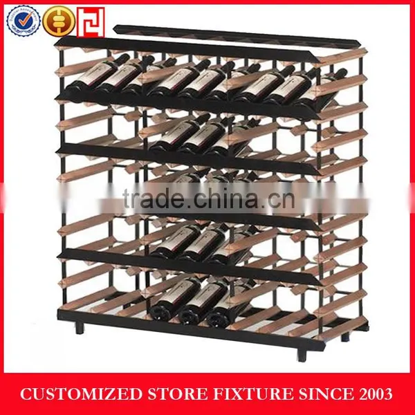 Customized Multifunction Wood Wine Display Rack