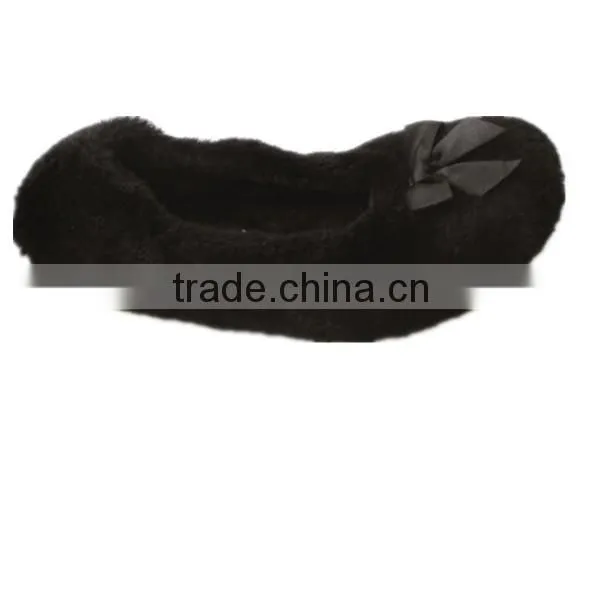 Hot Sale Elegant Soft Modern Black Lady Ballet Shoe photo-3