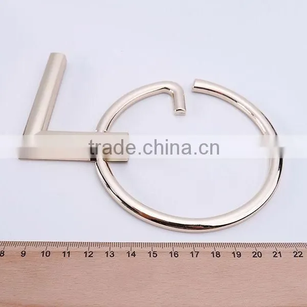 Guangzhou Factory Alloy GL-shaped Handbag Handle for Tote Bag photo-3