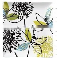 Hot Selling Custom Printing Square Porcelain Serving Plates