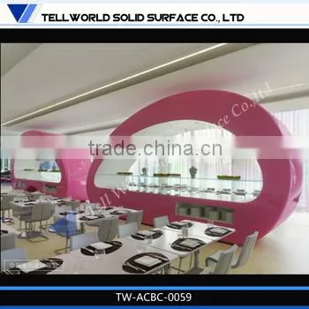 TW Stylish Restaurant Bar Counter Professional Price,juice Bar Counter for Sale