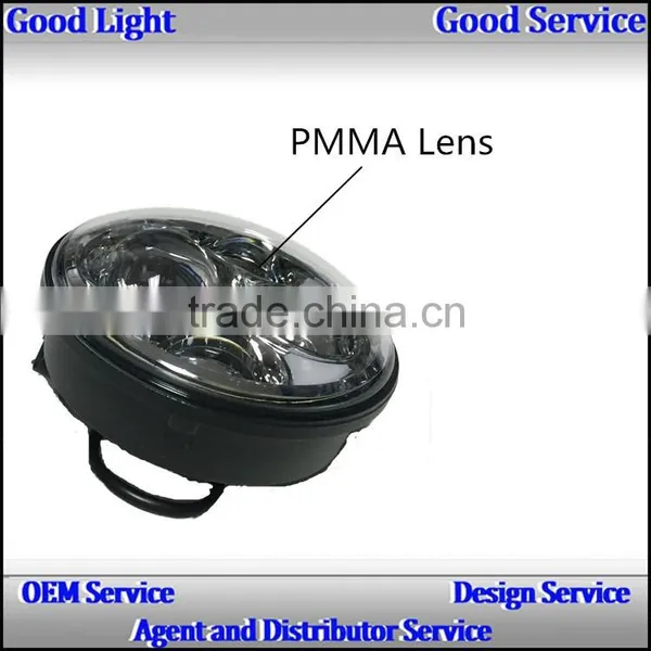 Waterproof Ip67 30W 12v 24v Motorcycle 5.75'' Headlight Lamp High Low Beam C-ree Leds for H-arley D-avision photo-2