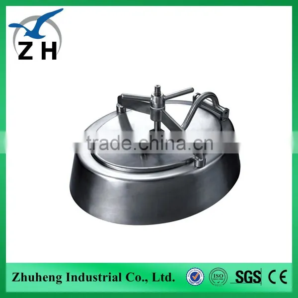 Sanitary Stainless Steel Tank Pressurized Manhole Cover Sealed Manhole Covers photo-4