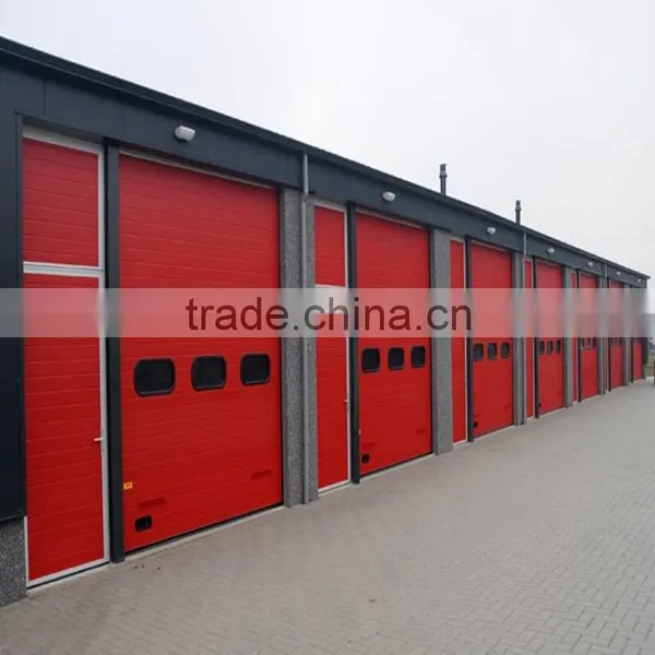 Lowest Price Fire-rated Windproof High Lift Sectional Industrial Overhead Door photo-2