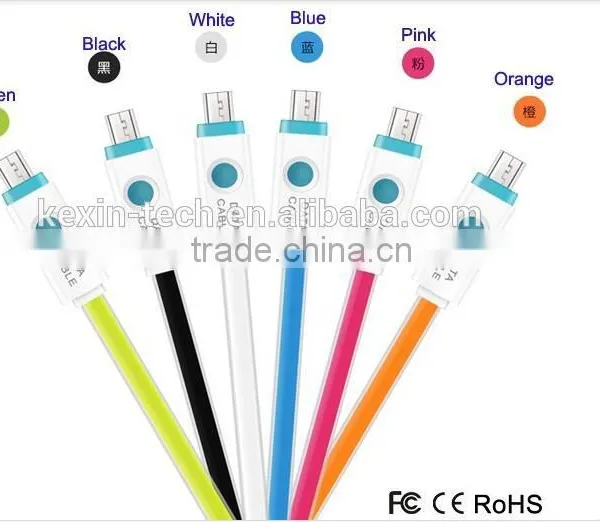 New Fasion Micro USB Charging Cable With LED Light for Phone Use