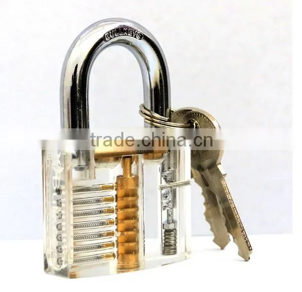 Clear Cutaway Practice Padlock Training Skill Padlock for Locksmith