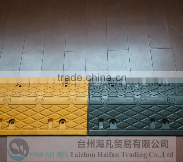 500*320*40mm Rubber Speed Bump Used in Intersection/durable Reflective Speed Bump for Crossroads/protable Speed Hump photo-2