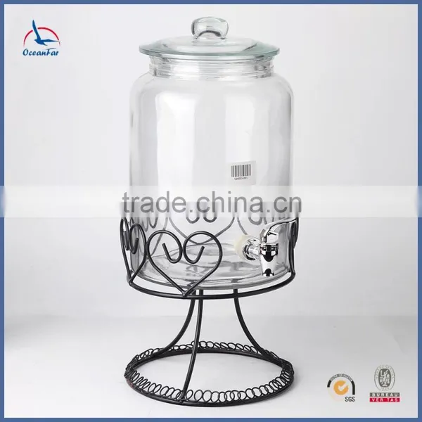 Popular High Quality Large Glass Jar Best Selling Glass Beverage Dispenser photo-2
