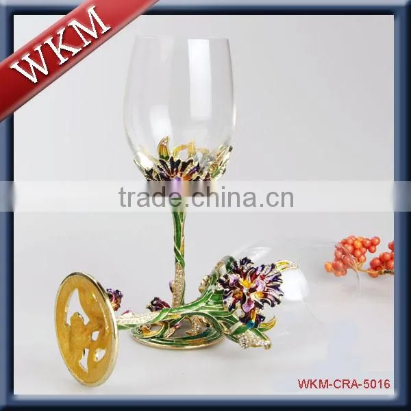Iris Flower Hot Sale Classic Artwork Champagne Glass Quality Choice photo-5