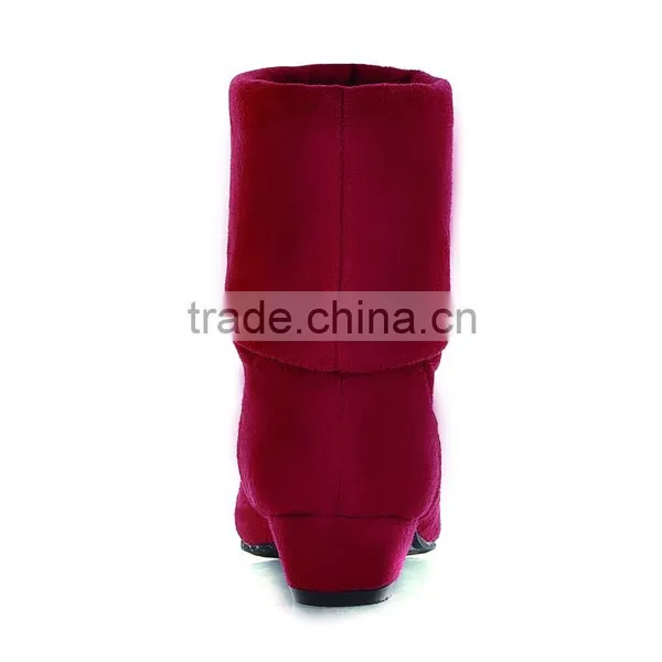 Spring ,Aututmn & Winter Women Suede Shoes Thick Singles Low-heeled Martin Women Boots photo-4