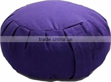 Meditational Zafu Cushion: Outer Cover 100% Cotton Twil: Cotton/ Buckwheat Filled Zafu Cushion photo-4