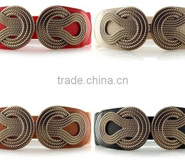 2015 elastic fashion lash to buckle dress belt