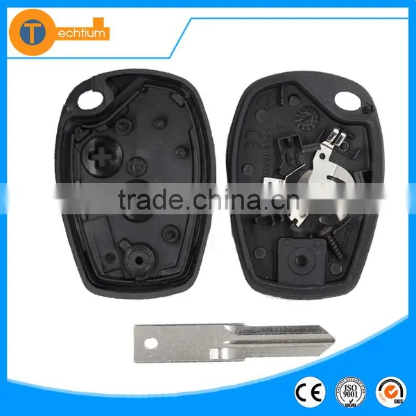 2 Button Key Blanks Wholesale With VAC102 Blade and Logo Car Remote Key Cover Shell House Fob for Renault Sandero Clio Logan photo-3