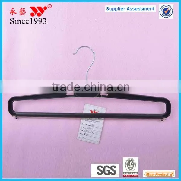 Chrome Hook Cheap Flat Pant Hanger With Foam With PVC Strip photo-5
