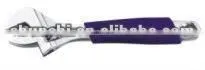 Adjustable Wrench With Plastic Sleeve Lever